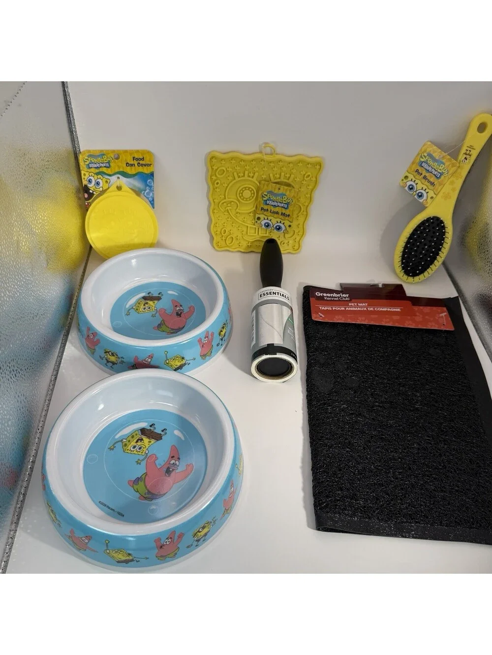 Pet Feeding Set Choose Design Bowl Mat Collapsible Bowl Paw Patrol TMNT Smurf